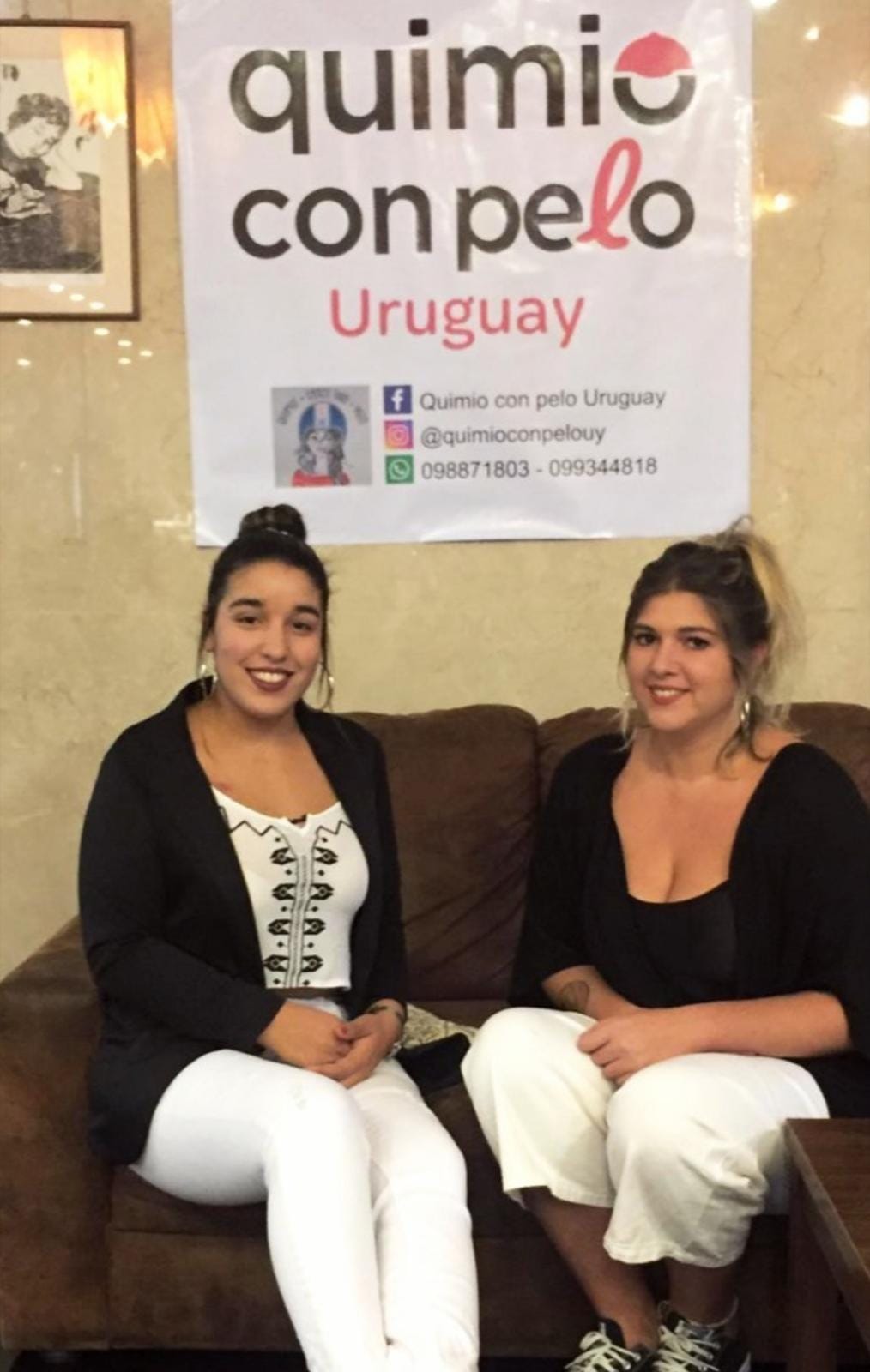 Camila Taño y Evangelina Pírez, de Quimio con pelo, Uruguay